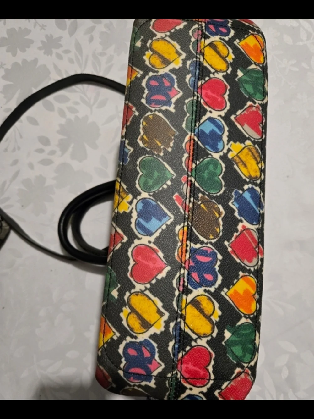 Vintage Dooney & Bourke Y2K Crayon Hearts Satchel